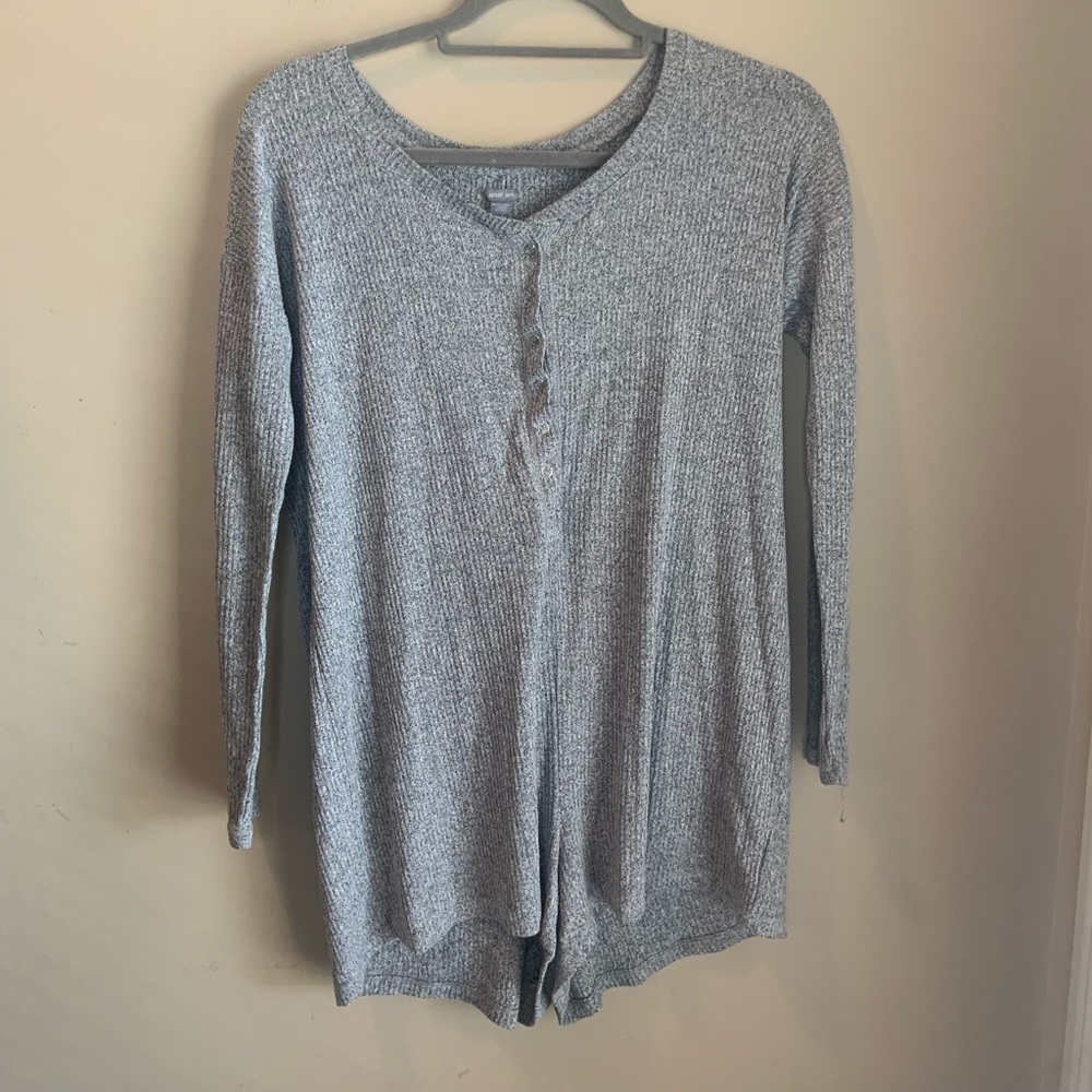 Aerie Loungewear Button Up Jumpsuit